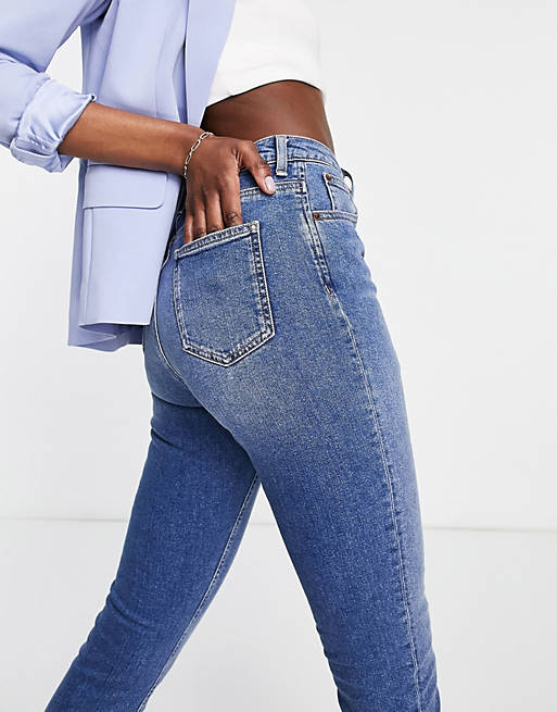 Jeans Tall hourglass high rise farleigh 'slim' mom jeans in midwash 