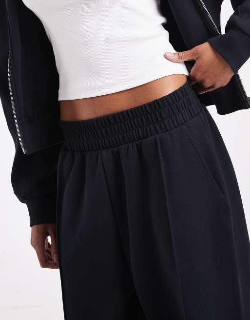 ASOS DESIGN tall interlock formal sweatpants in black, 2 of 5