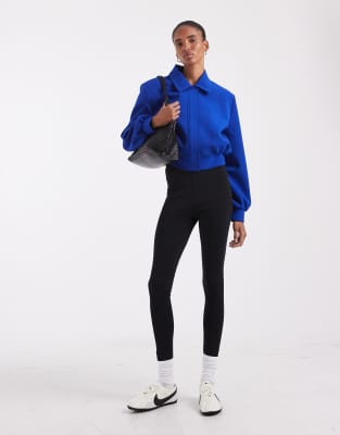 Asos Tall Asos Design Tall Interlock Legging In Black