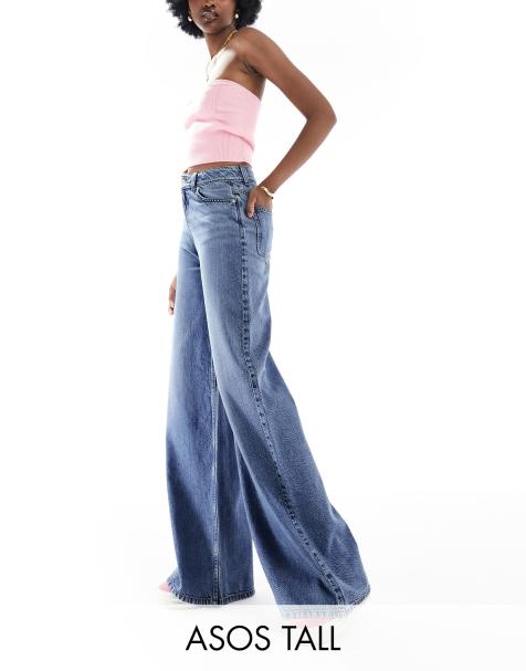 ASOS DESIGN Tall - Jean ample - Bleu moyen - view 1