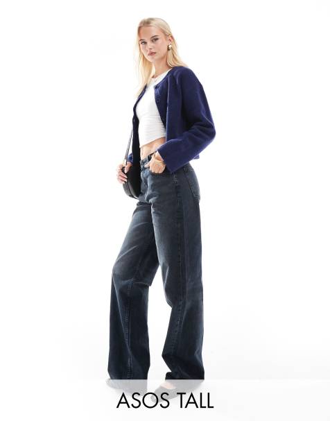 ASOS DESIGN Tall - Jean baggy - Noir bleu - view 1