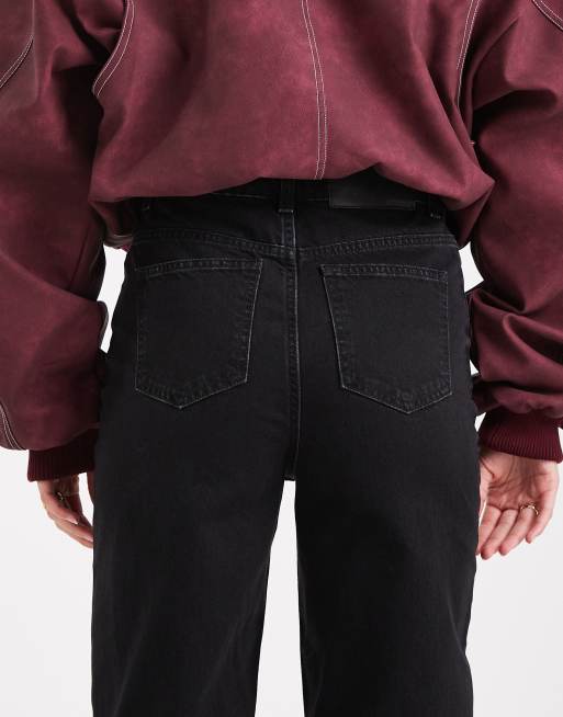 ASOS DESIGN Tall - Jean mom décontracté à taille haute - Noir, 4 de 5