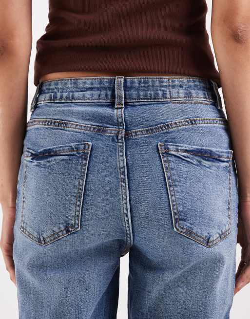 ASOS DESIGN Tall - Jean mom slim - Délavage vintage, 4 de 5
