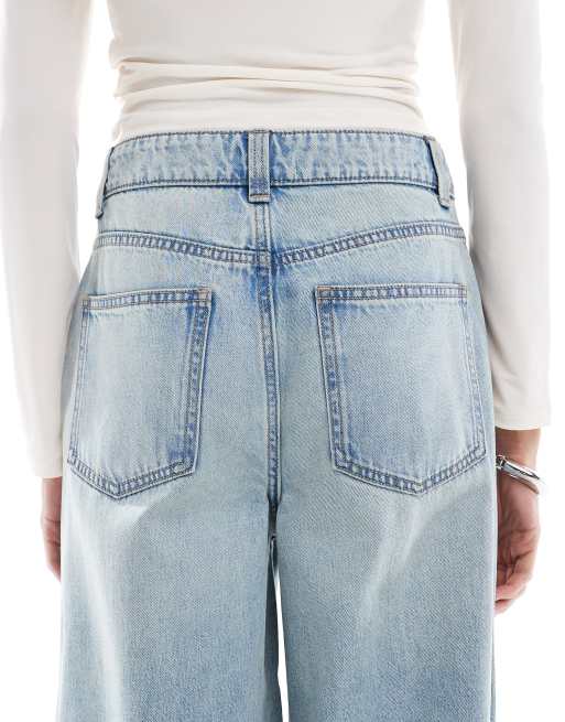 ASOS DESIGN Tall - Jeans a fondo ampio a vita alta lavaggio vintage, 4 di 5