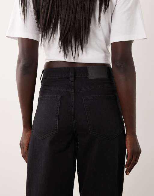 ASOS DESIGN Tall jeans barrel slim w czerni, 5 z 5