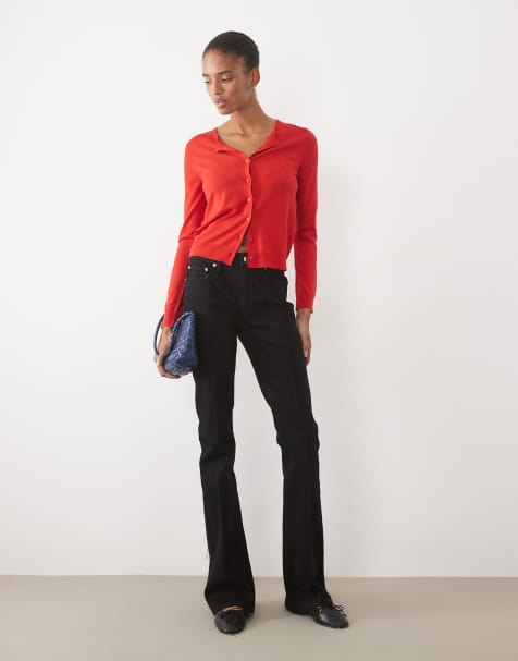 ASOS DESIGN Tall jeans bootcut svasati neri - view 1