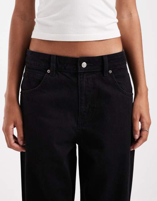 ASOS DESIGN Tall jeans boyfriend oversize e ampi neri, 4 di 5