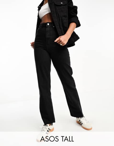 ASOS DESIGN Tall - Jeans dritti alla caviglia neri - view 1