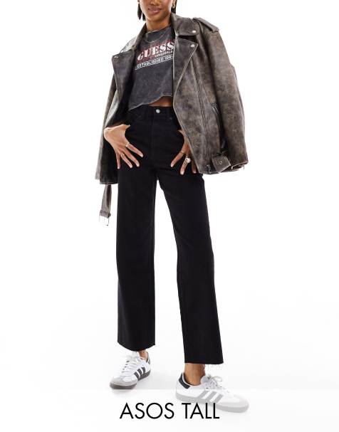 ASOS DESIGN Tall - Jeans dritti alla caviglia neri - view 1