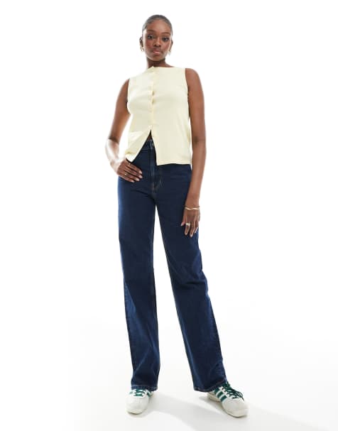 ASOS DESIGN Tall - Jeans med comfort-stretch og lige ben i skyllet vask - view 1