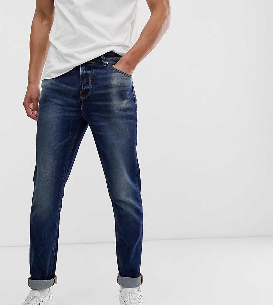 ASOS DESIGN Tall - Jeans skinny blu scuro vintage