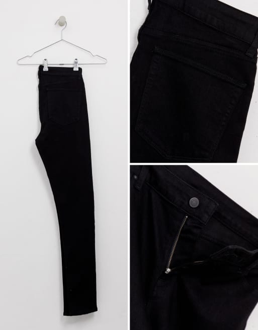ASOS DESIGN Tall - Jeans spray on neri in denim power stretch, 4 di 4