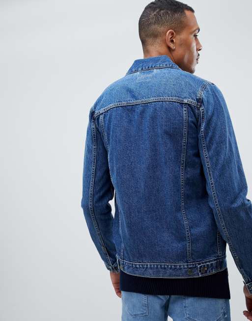 ASOS DESIGN Tall – Jeansjacke in verwaschenem Mittelblau, 2 von 4