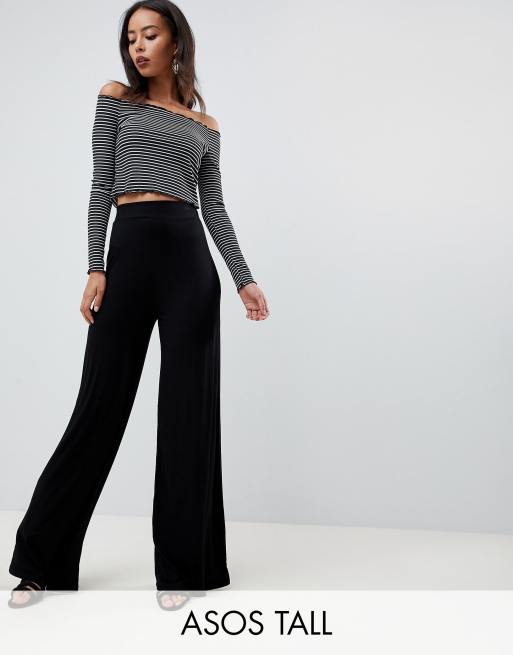 Asos tall wide leg cheap trousers