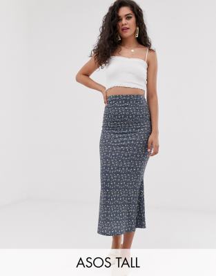 printed slip skirt