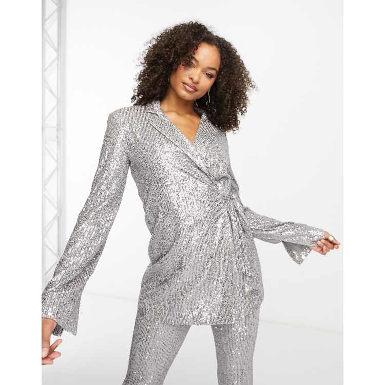 Asos sequin 2024 blazer dress