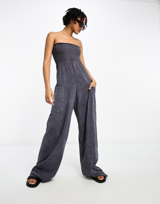 Asos strapless cheap jumpsuit