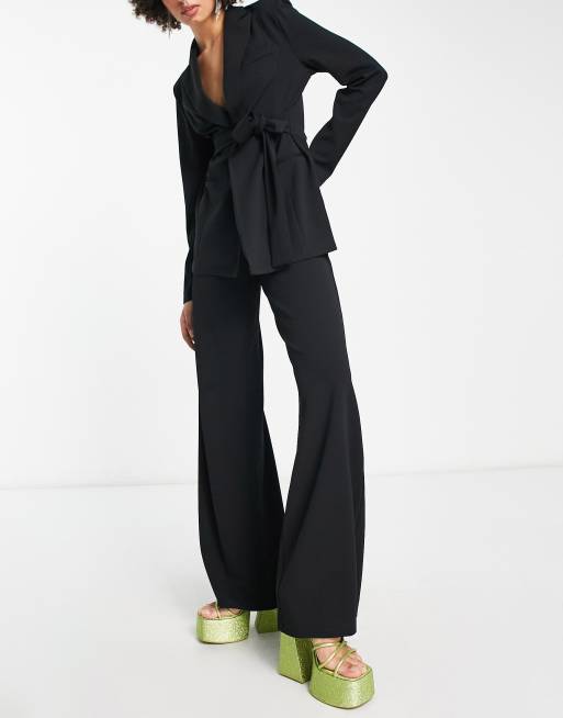 Super high waisted wide best sale leg trousers