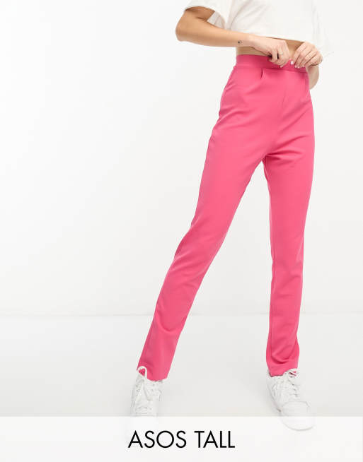 Women's Pink Trousers, Slim & Straight Fit Trousers