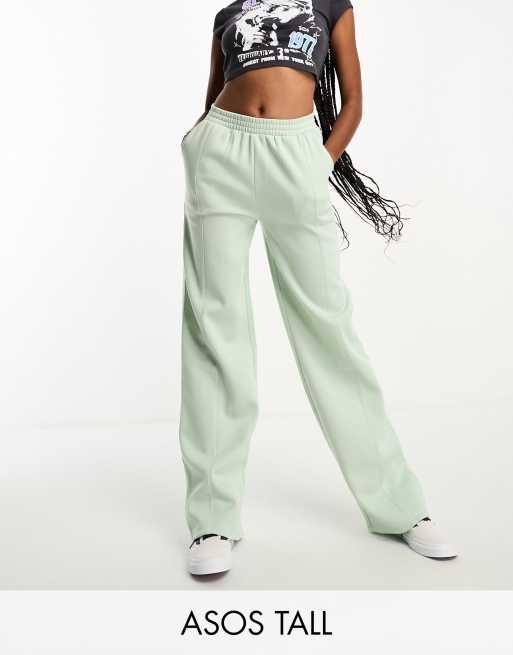ASOS DESIGN Tall – Joggersy z prostymi nogawkami w morskim kolorze