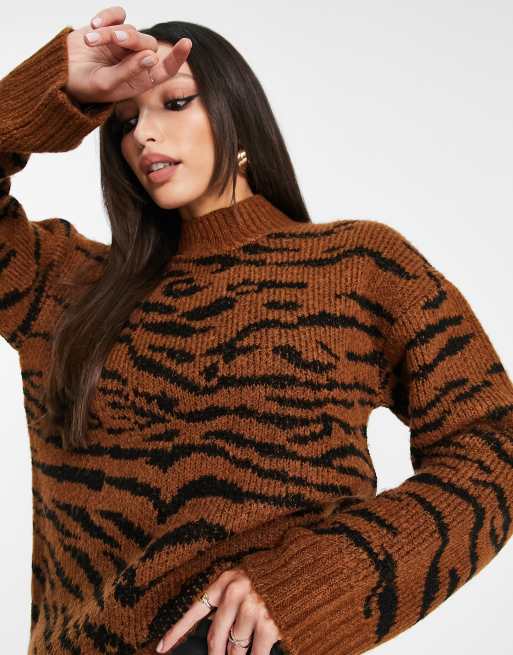 Asos animal print on sale jumper