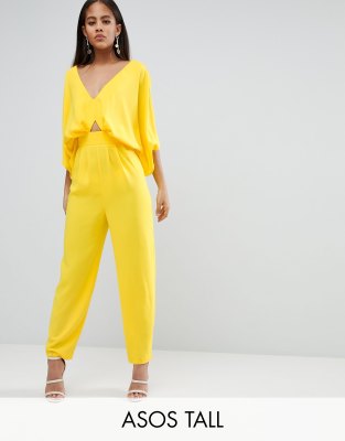 Jumpsuit with kimono sleeve and hot sale peg leg