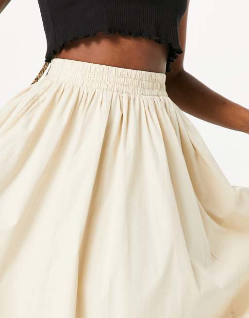 ASOS DESIGN Tall - Jupe bouffante mi-longue - Taupe, 3 de 4