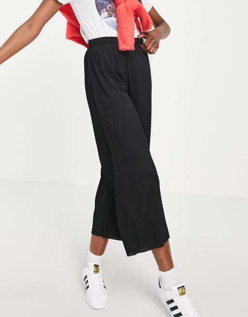 ASOS DESIGN Tall Jupe culotte pliss e Noir