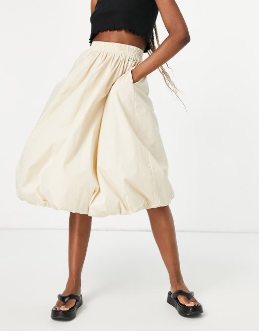 ASOS DESIGN Tall – Kamiennobeżowa spódnica midi typu bombka, 4 z 4