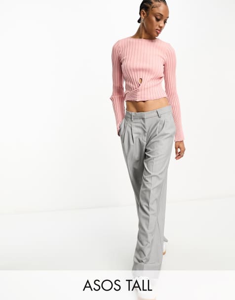 Jersey Knit Strappy Jean Grazer Crop Top