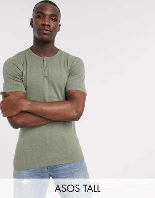 muscle fit grandad t shirt