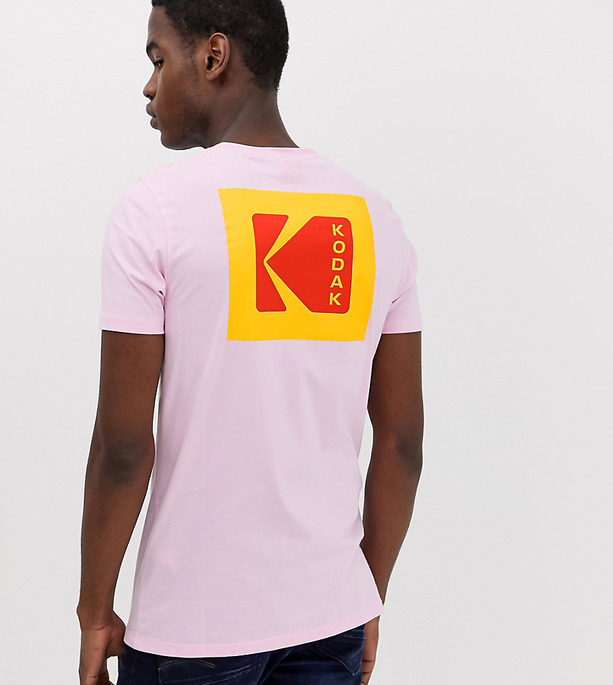 ASOS DESIGN Tall - Kodak - T-shirt con stampa-Rosa