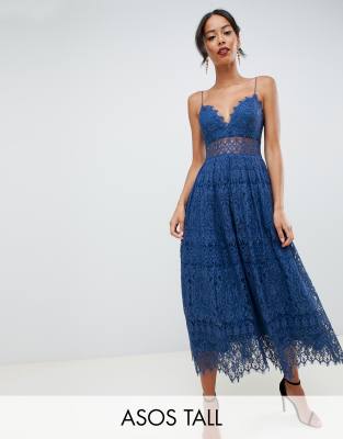 Asos design lace 2025 cami midi prom dress