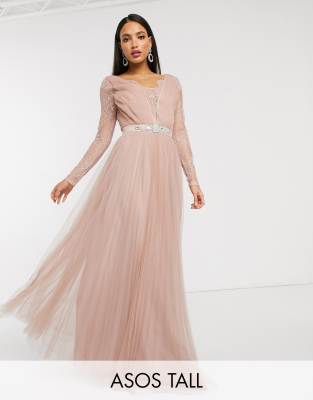 asos blush pink bridesmaid dresses