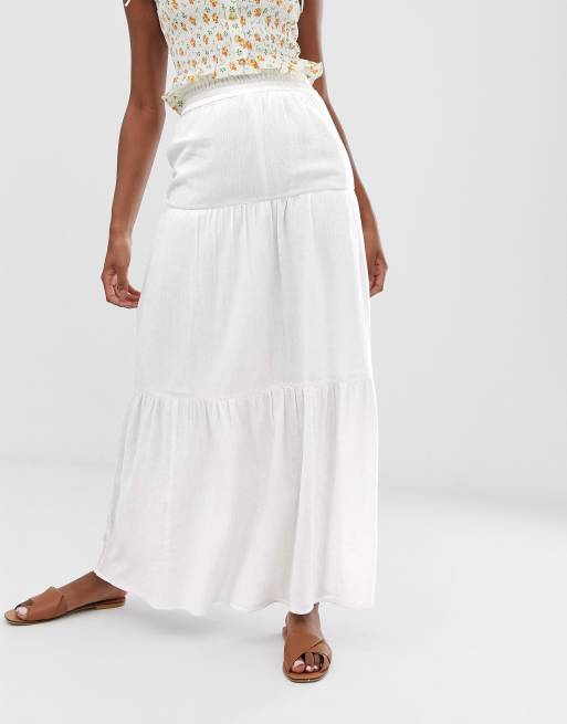 ASOS DESIGN Tall - Lange gelaagde zomerrok van kaasdoek, 4 van 4