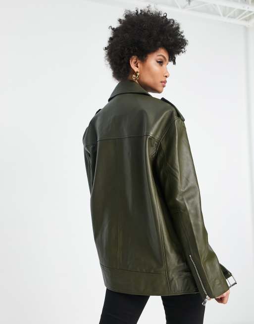 Tall leather outlet jacket