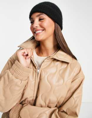 camel bomber jacket womens