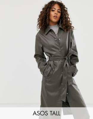 asos tall trench coat