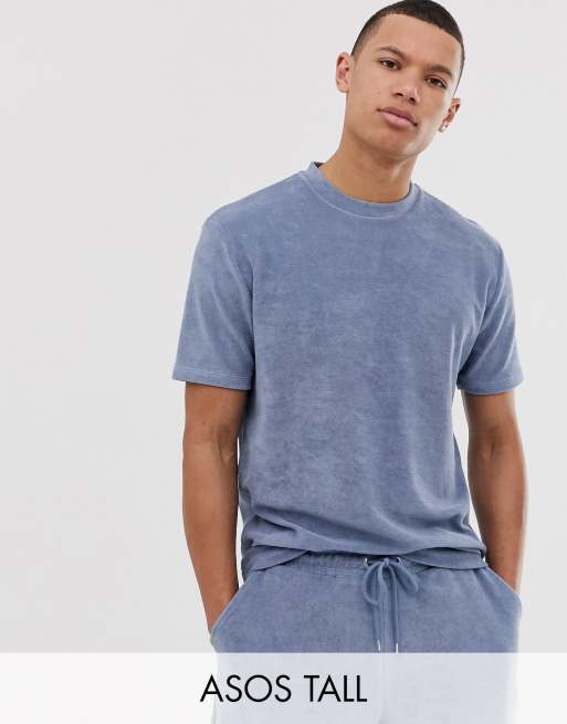 ASOS DESIGN TALL – Kombiteil aus blaues Frottee, 2 von 3