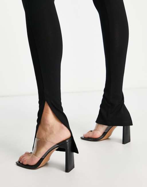 ASOS DESIGN Tall Legging avec fente lat rale Noir ASOS