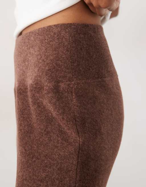 ASOS DESIGN Tall legging de détente léger en polaire à assortir couleur chocolat, 4 de 5