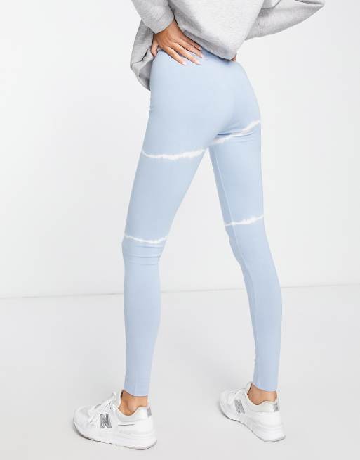 ASOS DESIGN Tall legging in tie dye in blue