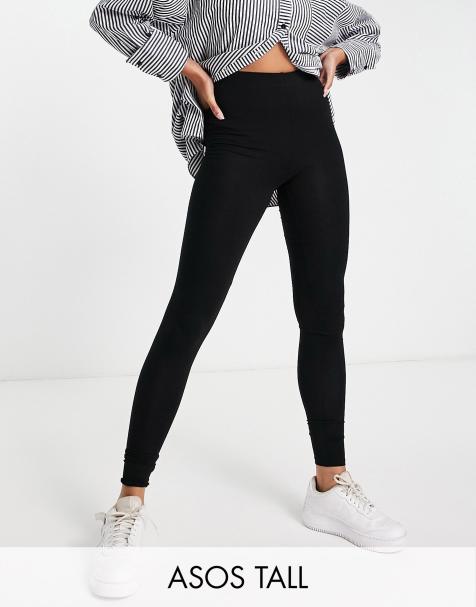 Stradivarius Tall - Legging côtelé sans coutures - Noir