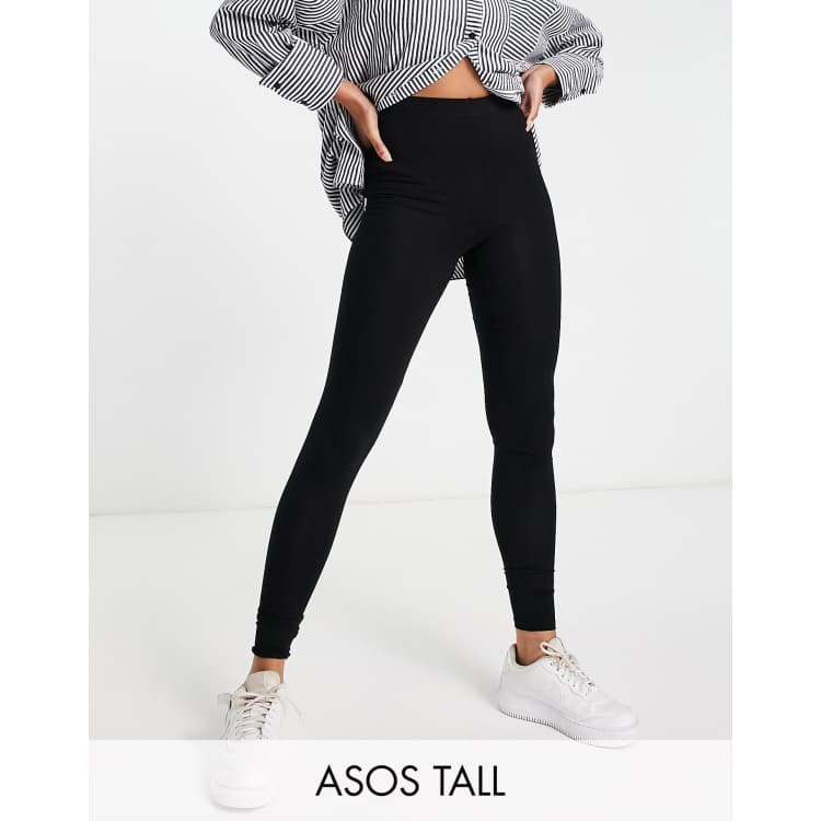 ASOS DESIGN Tall leggings in black