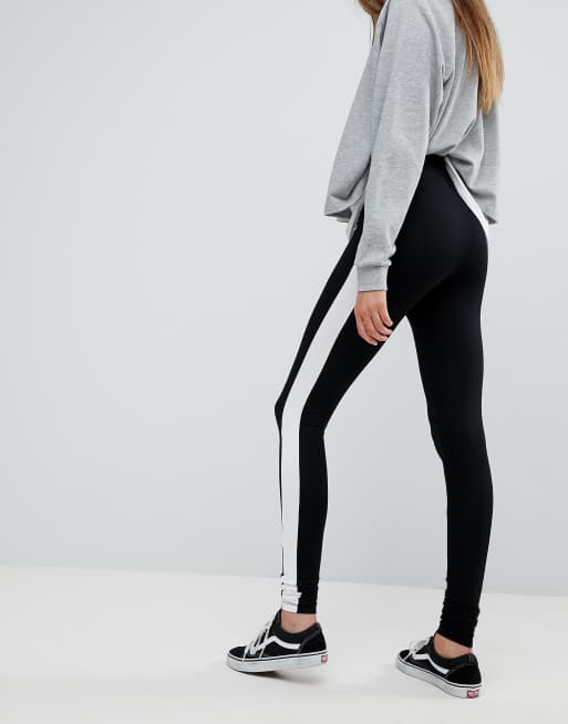 ASOS DESIGN Tall legging with side slit in black