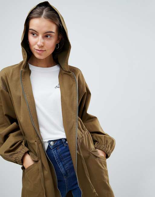 khaki Tall DESIGN Parka ASOS Leichter xnZdIzqw