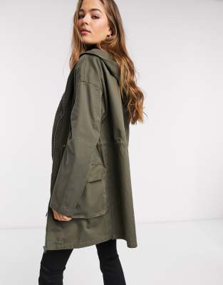 lightweight khaki parka