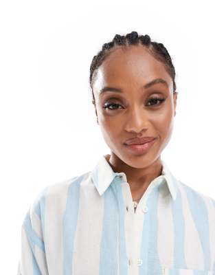 Asos Tall Asos Design Tall Linen Blend Oversized Shirt