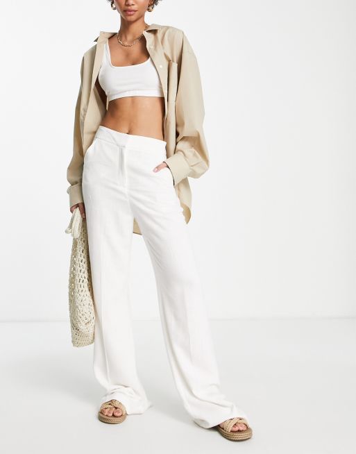 ASOS Linen Wide Leg Pants