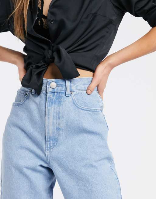 ASOS DESIGN Tall – Ljusblå boyfriendjeans med ballongärm, 3 av 4